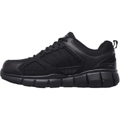 Men's Wide Fit Skechers 77152EC Telphin Sanphet Slip Resistant Trainers