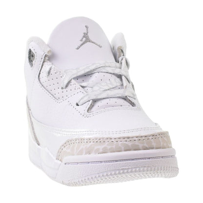 Jordan 3 Retro (TD) "Pure Money" Toddlers' Shoes White/Silver dm0968-111
