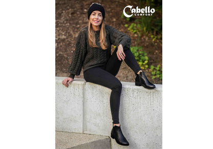 Cabello Comfort EG213 Womens Leather European Low Heel Ankle Boots