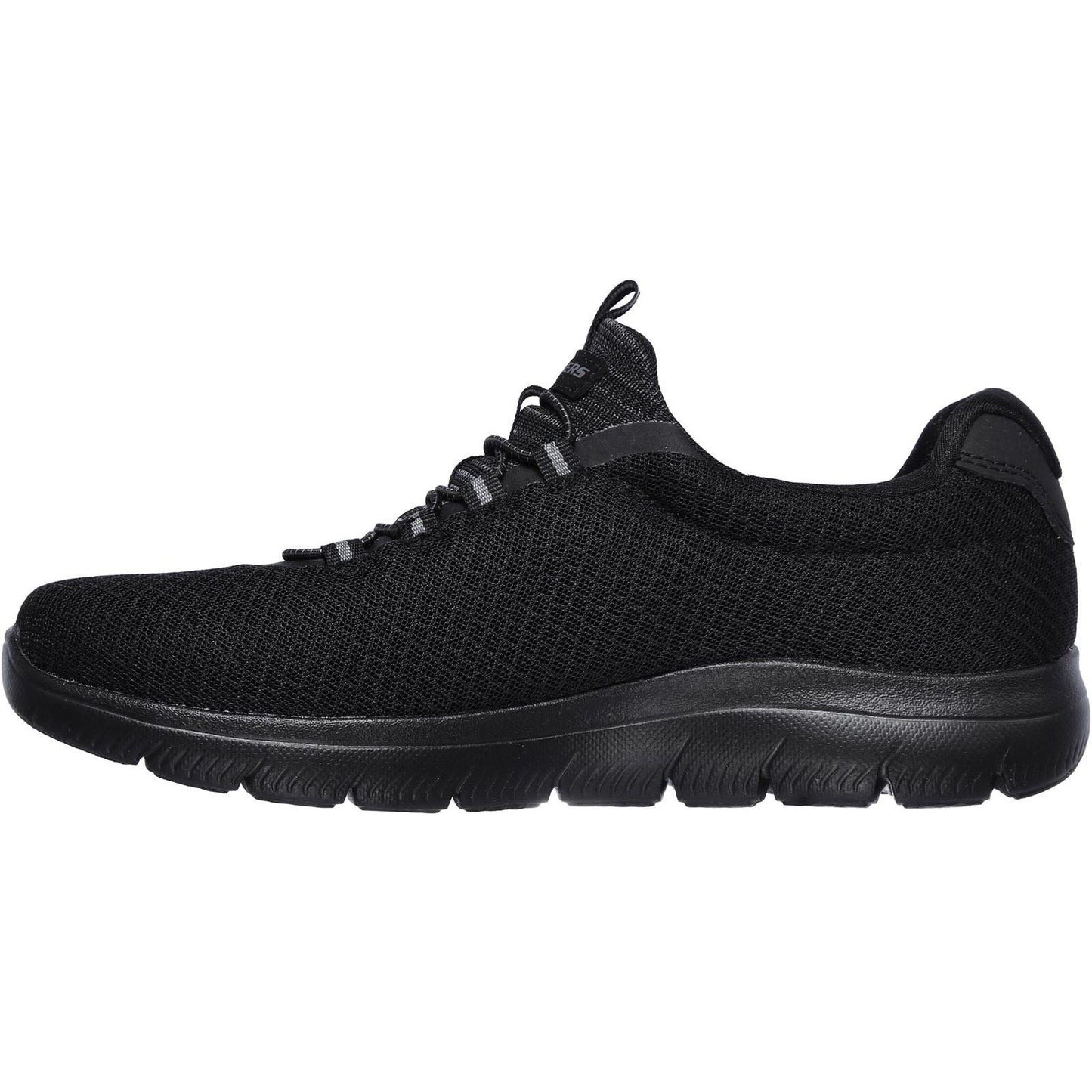 Men's Wide Fit Skechers 52811 Summits Slip On Sports Trainers - Black