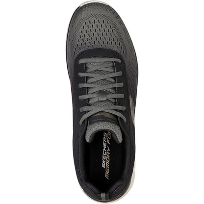 Men's Wide Fit Skechers 232399 Track-Ripkent Walking Trainers - Olive/Black