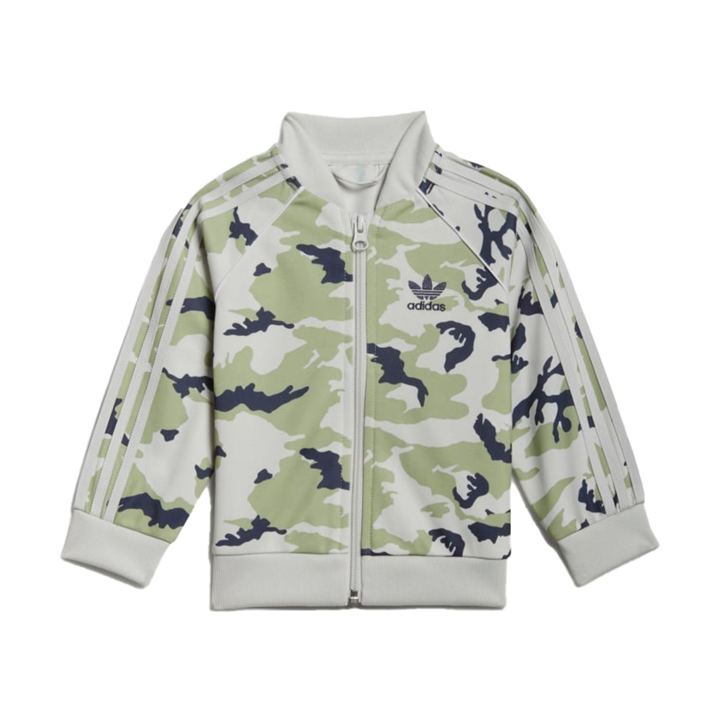 Adidas Toddlers/Little Kids' Camo SST Set Orbit Grey-Magic Lime-Shadow Navy