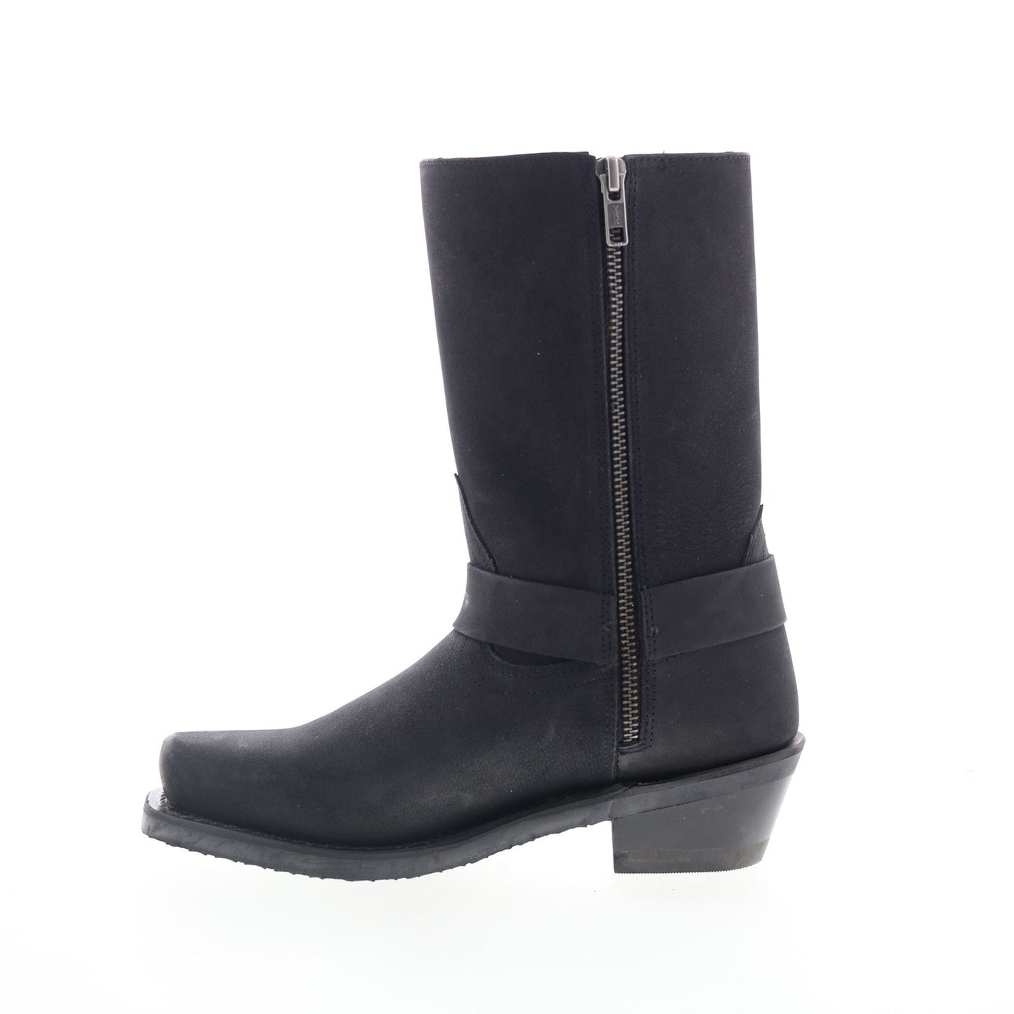 Jama Old West Harness Boot MB2058L Womens Black Leather Western Boots