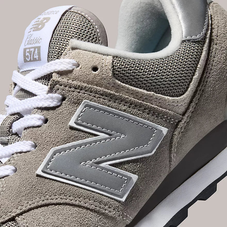 Men's Wide Fit New Balance ML574EVG Walking/Running Trainers - Exclusive - Grey ENCAP