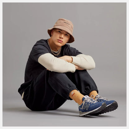 Men's Wide Fit New Balance ML574EVN Walking/Running Trainers - Exclusive - Navy ENCAP Width 4E