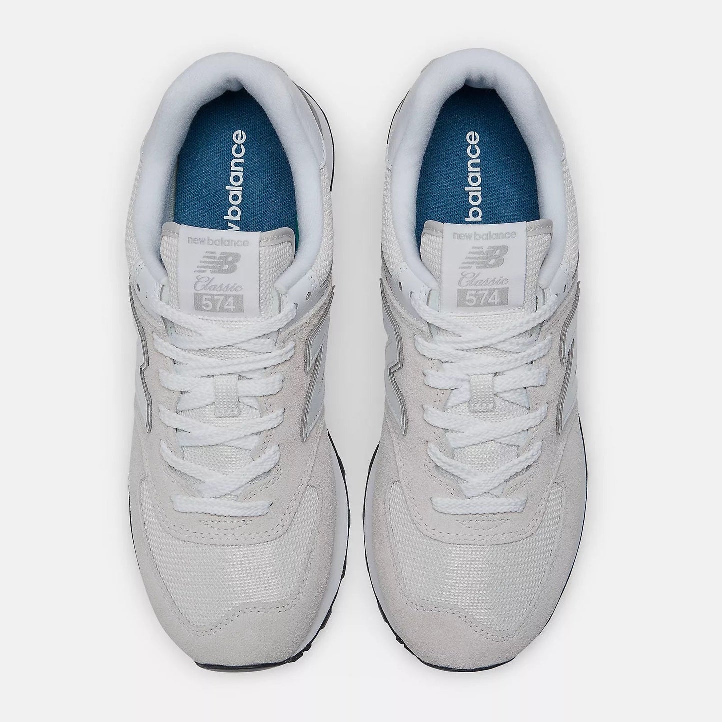 Men's Wide Fit New Balance ML574EVW Walking/Running Trainers - Exclusive - Nimbus Cloud/White ENCAP