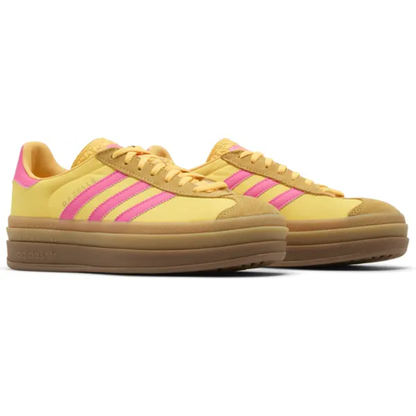 Adidas Originals Women's Yellow Gazelle Bold Sneakers, IG4387 (No Box)