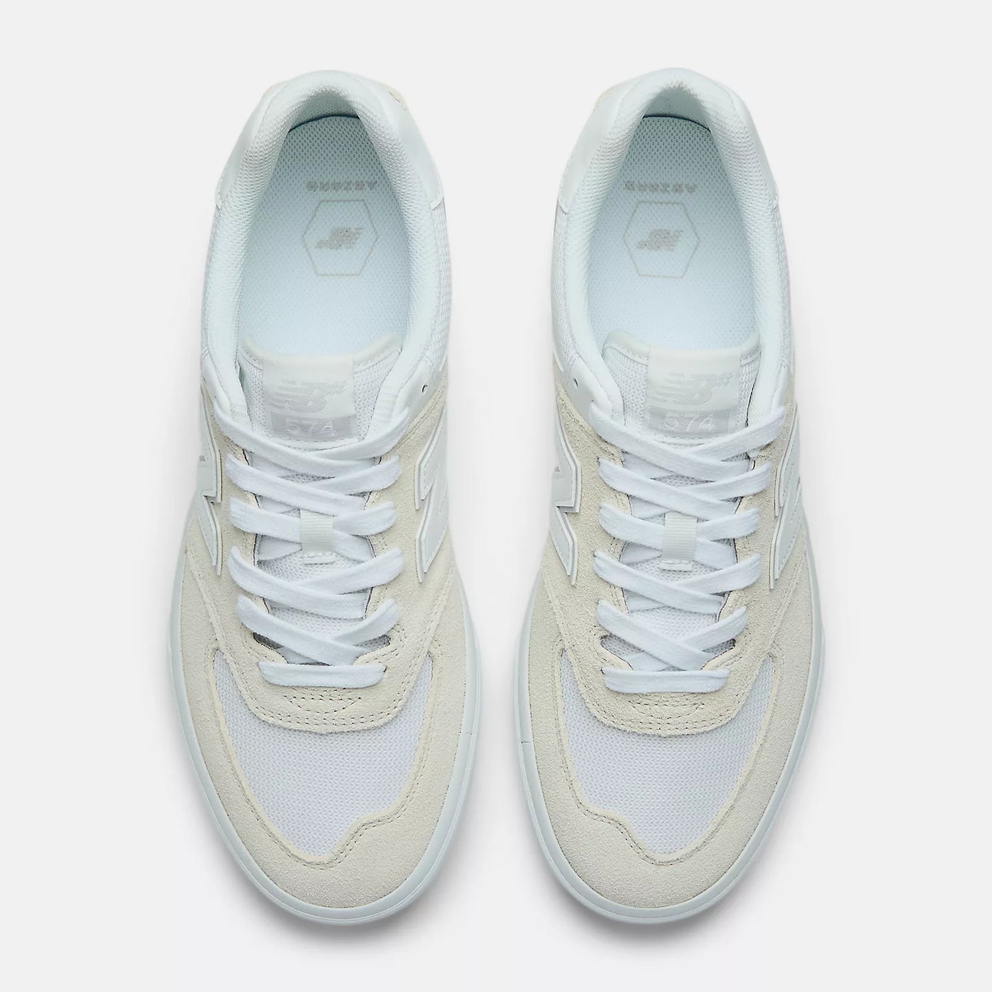 New Balance Numeric 574 Vulc WIDE White Shoes