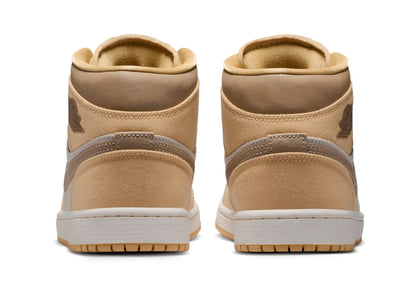 Women's Air Jordan 1 Mid SE in Sesame / Khaki
