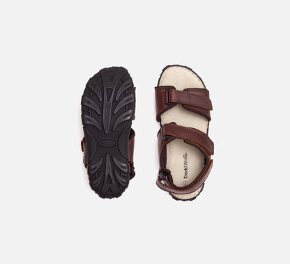 Mens Wide Fit James Leather Sandals by Tredd Well