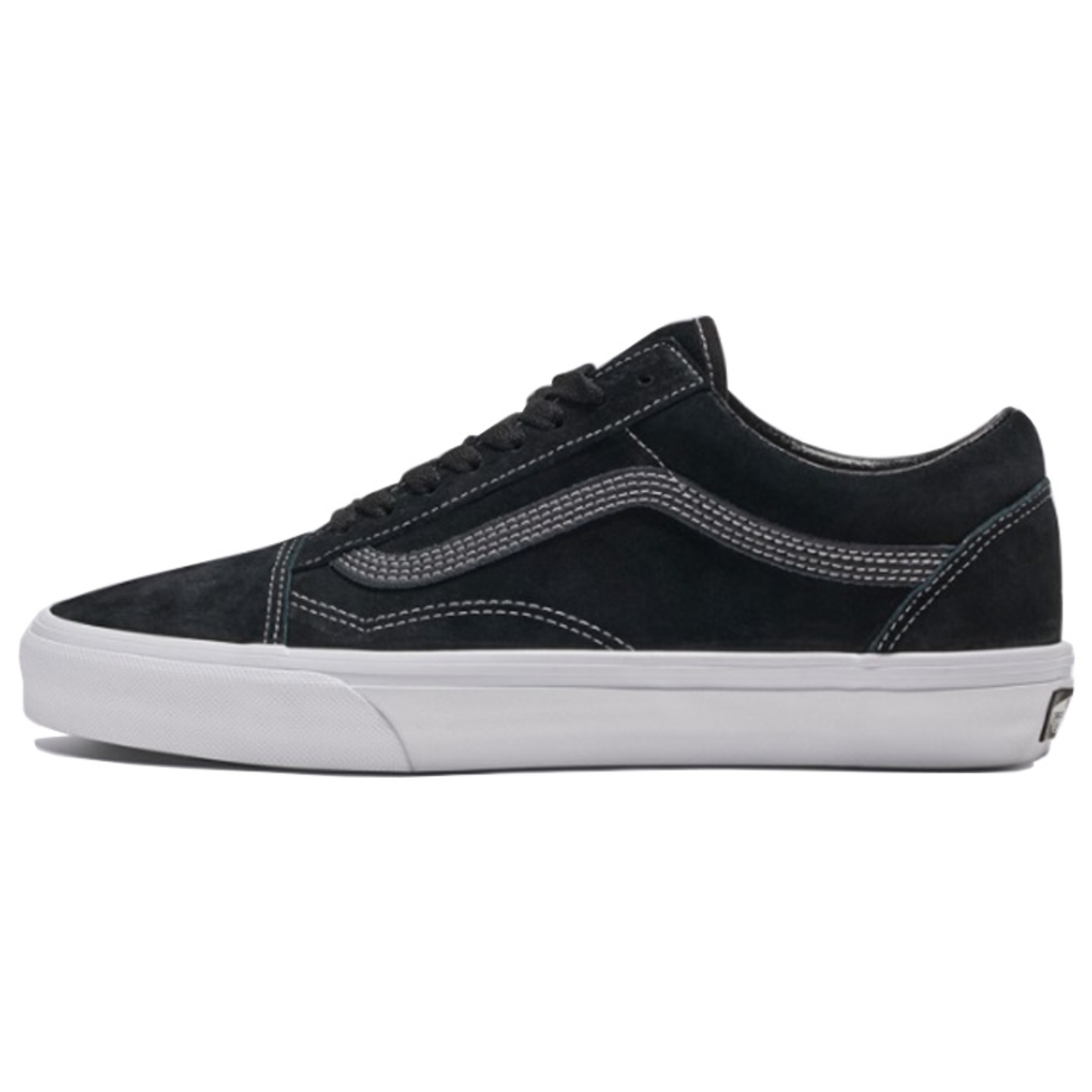 Vans Mens Black Old Skool Pig Suede Sneakers, VN0A2Z42BLK