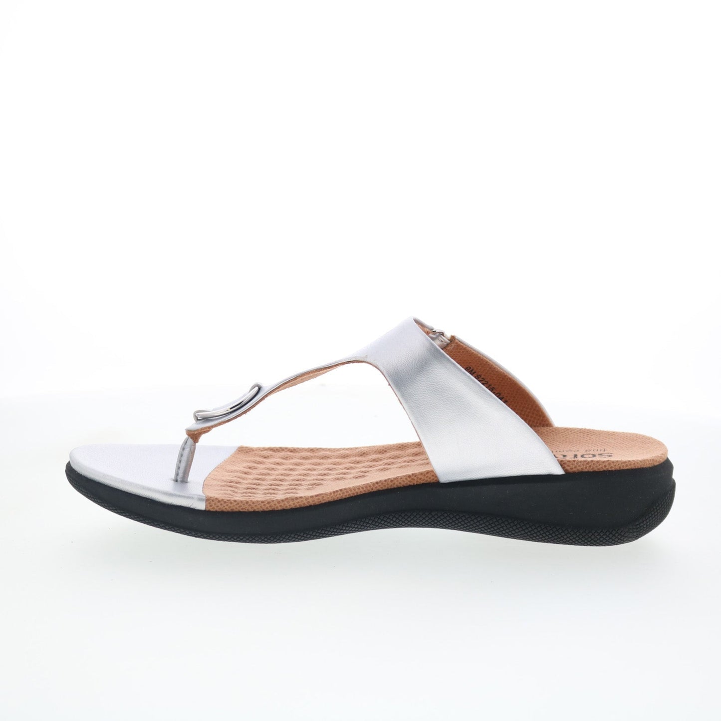 SoftWalk Talara S2215-041 Womens Sliver Synthetic Thong Sandals Shoes
