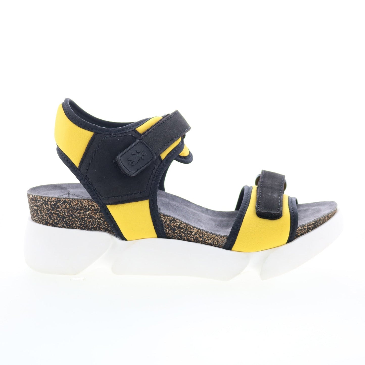 Fly London Sigo SIGO727FLY-006 Womens Yellow Leather Platform Sandals Shoes