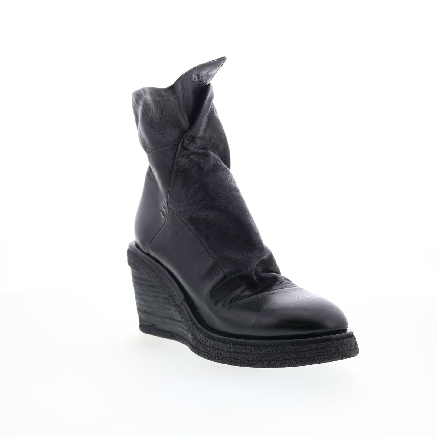 A.S. 98 Tremont Womens Black Leather Zipper Casual Dress Boots