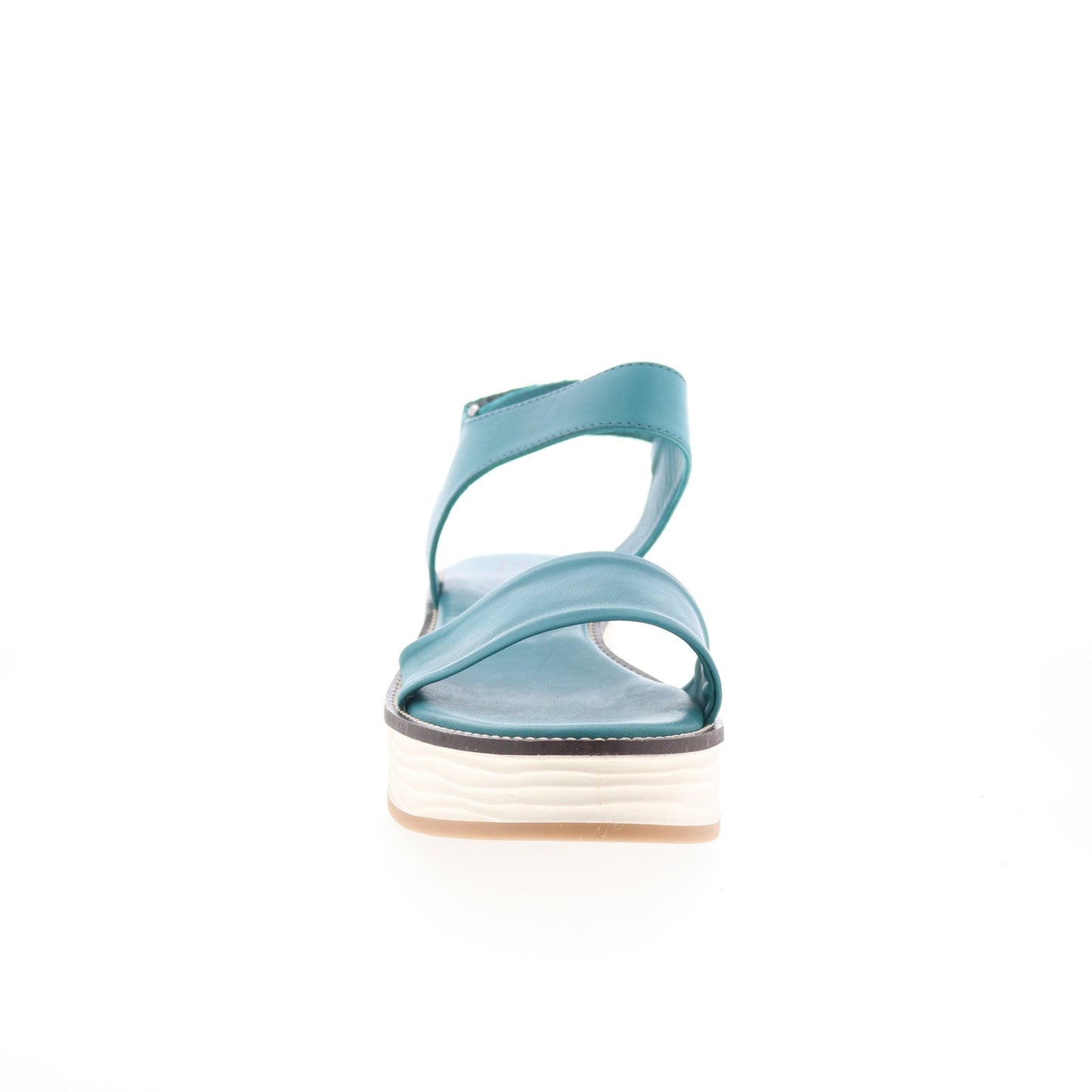 Miz Mooz Vice Womens Blue Leather Strap Slingback Sandals Shoes