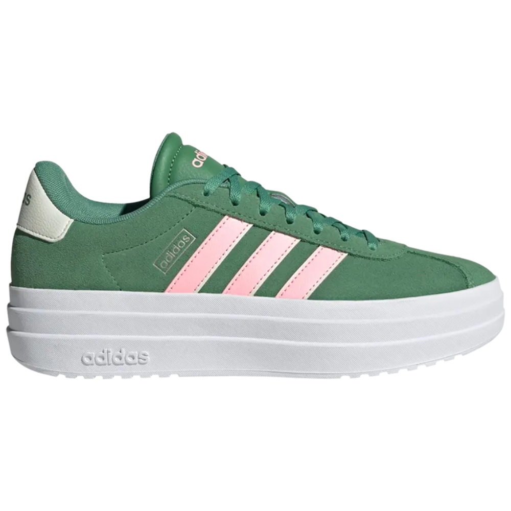 Adidas Women's VL Sneakers, Preloved Green / Pink Spark / Ivory, IH0365