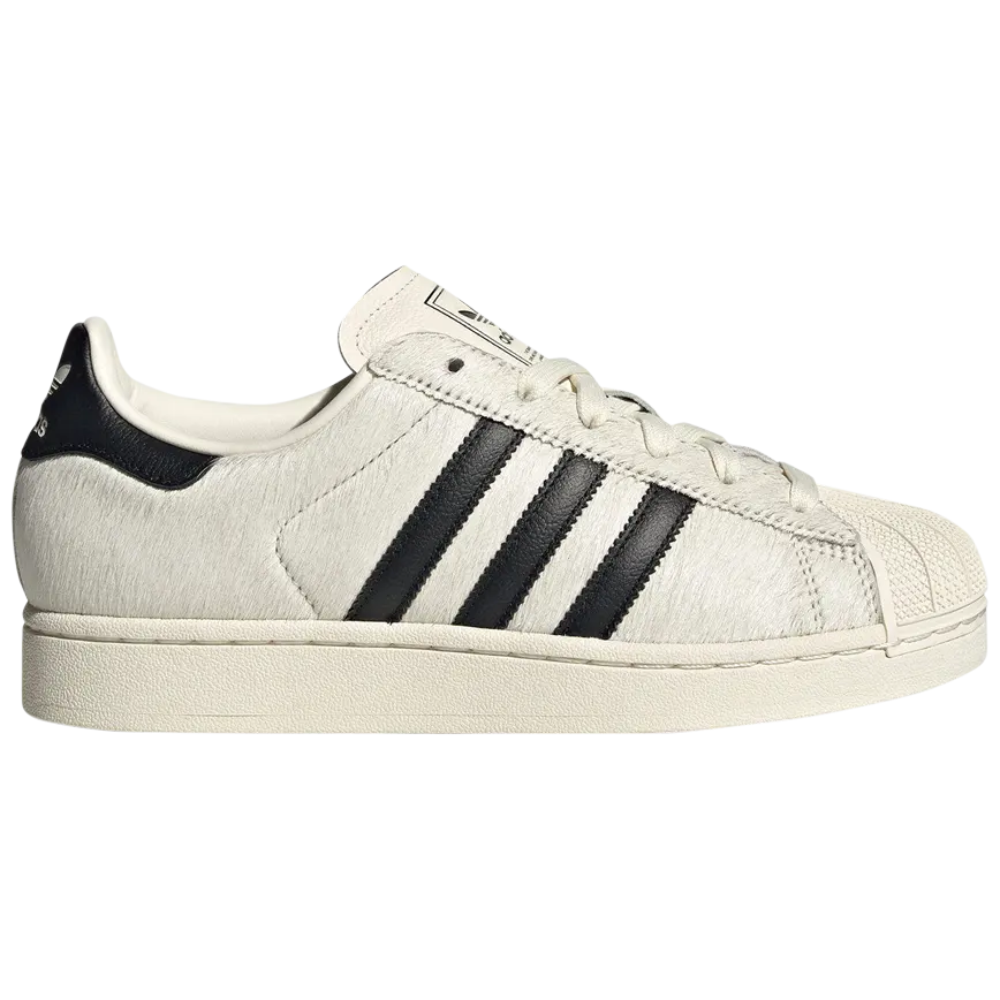 Adidas Originals Women's White Pony Hair Superstar II Sneakers, JQ7418